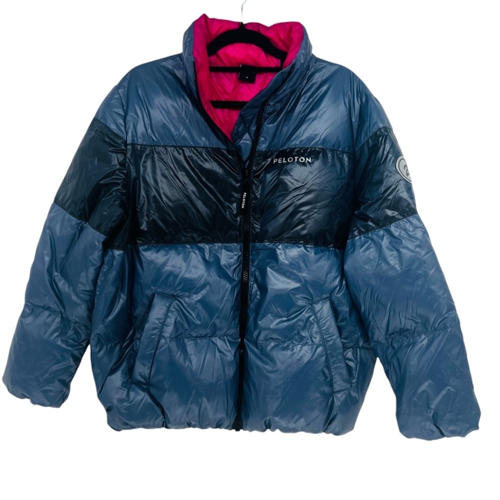 Peloton Colorblock Puffer Jacket Coat Size S